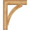 Ekena Millwork Thorton Block Rough Sawn Bracket w/ Offset Brace, Western Red Cedar, 8"W x 32"D x 40"H BKT0806X32X40THR05RWR - alternate 2